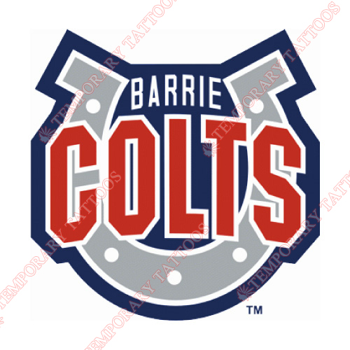Barrie Colts Customize Temporary Tattoos Stickers NO.7313
